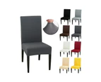 Dining Chair Cover Set Multi-colour - Black-8PCS