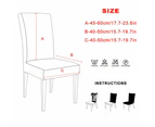 Dining Chair Cover Set Multi-colour - Black-8PCS