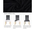 Dining Chair Cover Set Multi-colour - Black-8PCS