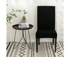 Dining Chair Cover Set Multi-colour - Black-8PCS