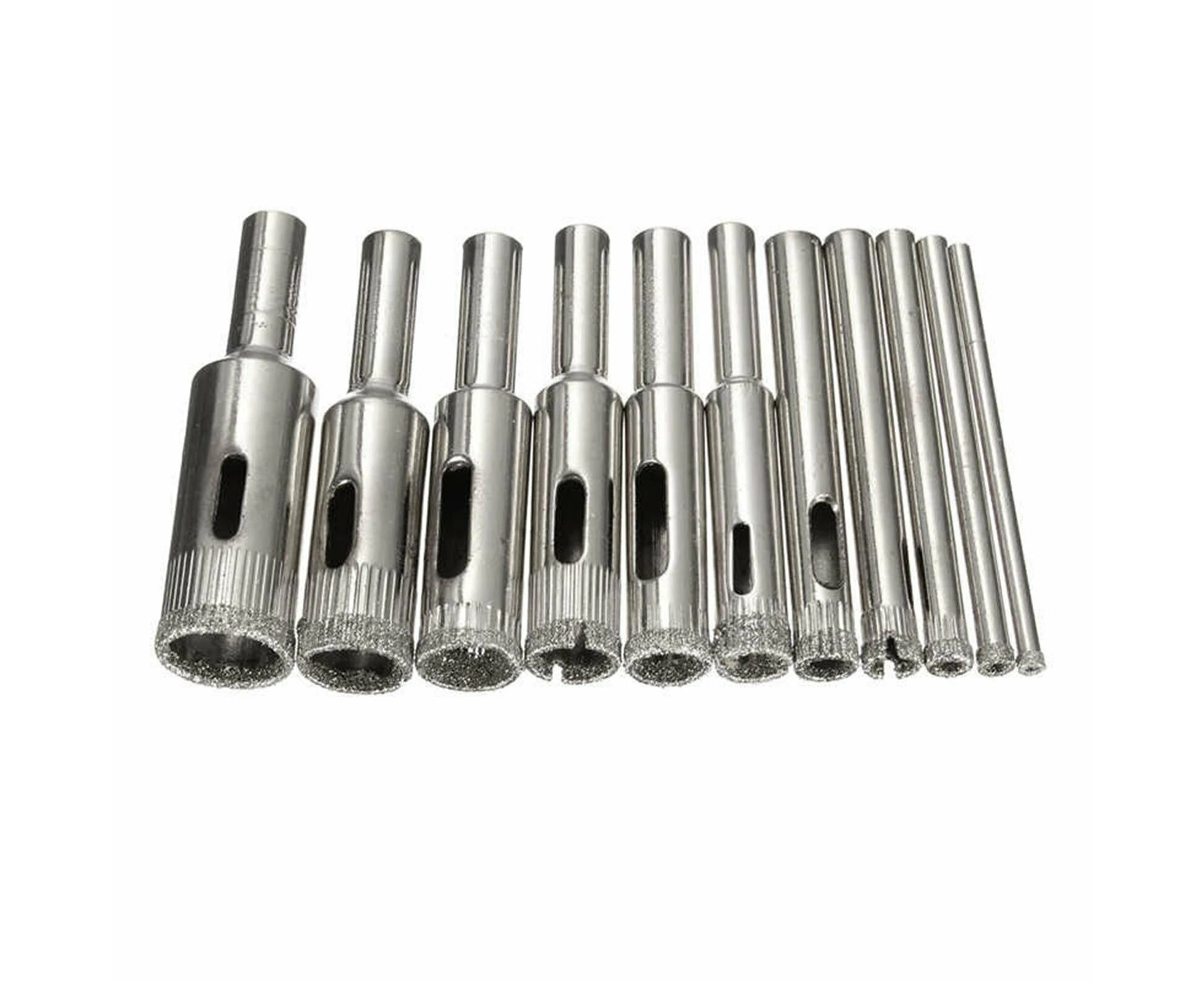 10 Pcs Diamond Glass Drill Set Drill Bit Cutter Drill Holes Saw Core Drill Tool