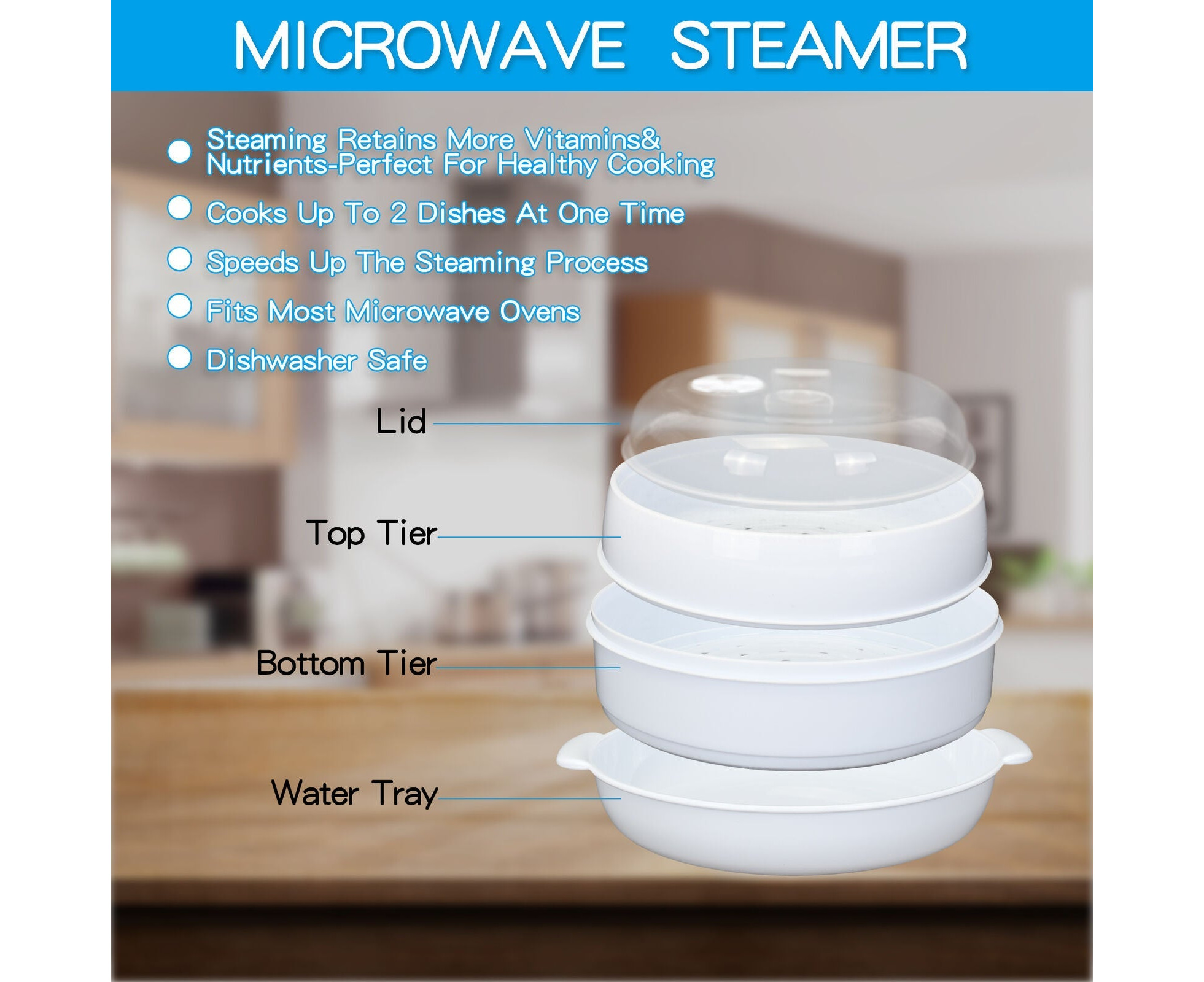 2 Tier Microwave Steamer