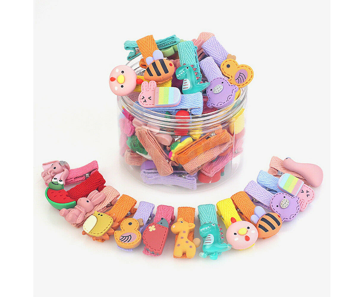 26pc hair clips pretty snap bow toddler pin hair - Animal