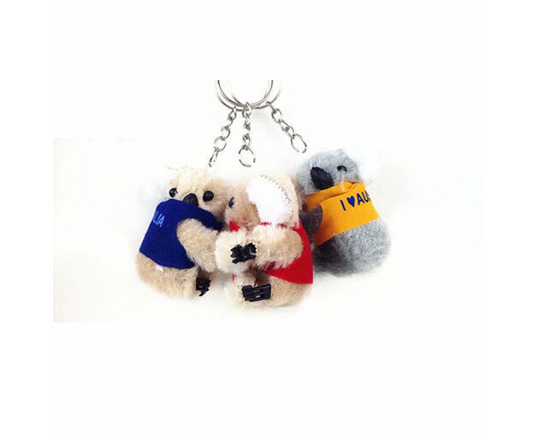 24x I Love Australia Assort Color 5cm Koala Clip On Keyring Souvenir Gift