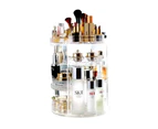 360 Rotating Acrylic Makeup Organiser Cosmetics Brush Holder - Clear