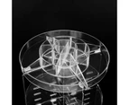 360 Rotating Acrylic Makeup Organiser Cosmetics Brush Holder - Clear