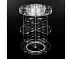 360 Rotating Acrylic Makeup Organiser Cosmetics Brush Holder - Clear