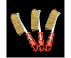 3x Heavy Duty Hand Wire Brush Bristles Rust Paint Removal Tool
