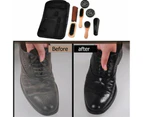 8Pcs Leather Bag Boots Shoes Sneakers Shoe Shine Care Kit Polish with Brush Set