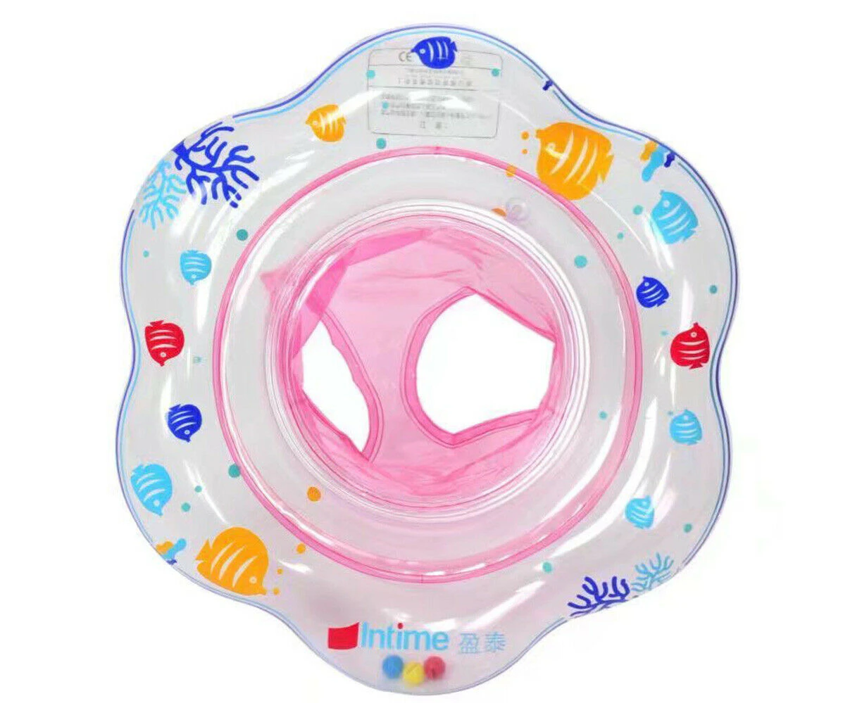 Water Seat Inflatabl Swim Ring Swimming Pool Infant Float - Pink