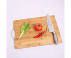 Bamboo Chopping Board for Kitchen Serving Cutting Boards Set Wooden Wood