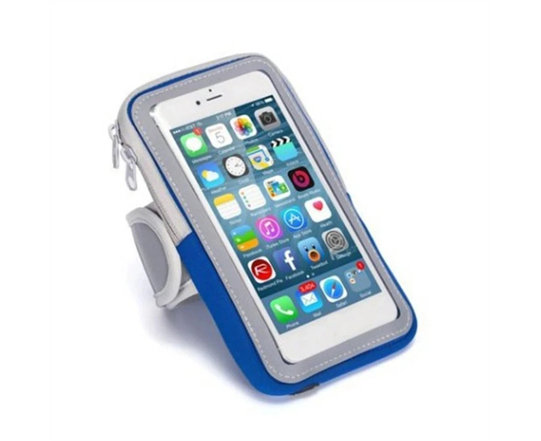 Blue Running Sport Exercise Armband Jogging GYM Skin Case Holder Cover For Iphone 12