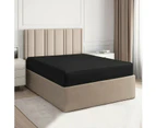 Black Luxury 1000TC Egyptian Cotton Deep Fitted Sheet S/K Single/D/Queen/K/S King Bed