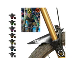 Cycling Mountain Bike Bicycle Front Rear Fender Mudguard Mud Guard Set - Black