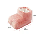 ELECTRIC HEATED FOOT COMFORT WARMER Feet Boots Slipper Tools - Pink