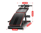 Foldable Adjustable Sit Up Abdominal Bench Ab Exercise Fitness Press Weight Gym