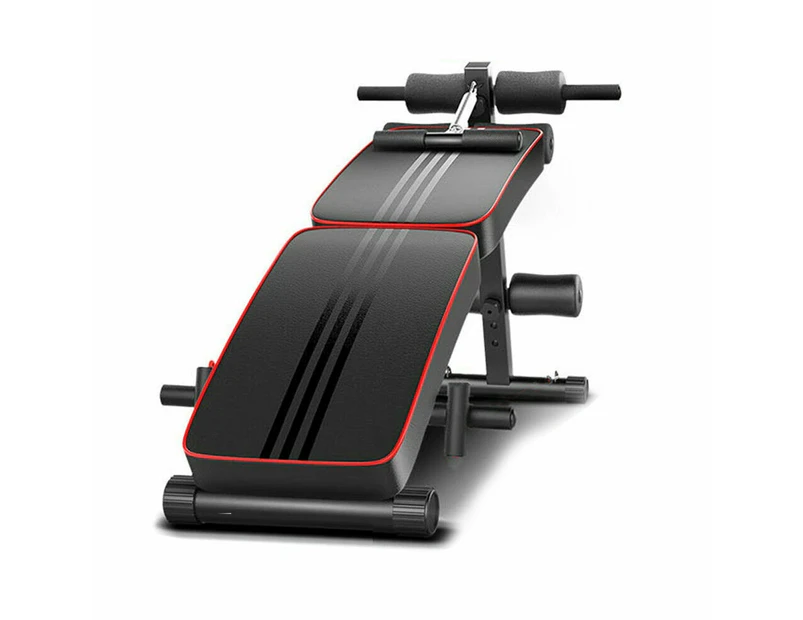 Foldable Adjustable Sit Up Abdominal Bench Ab Exercise Fitness Press Weight Gym