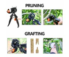 Garden Grafting Fruit Tree Pro Pruning Shears Scissor Cutting Tools Tape Kit