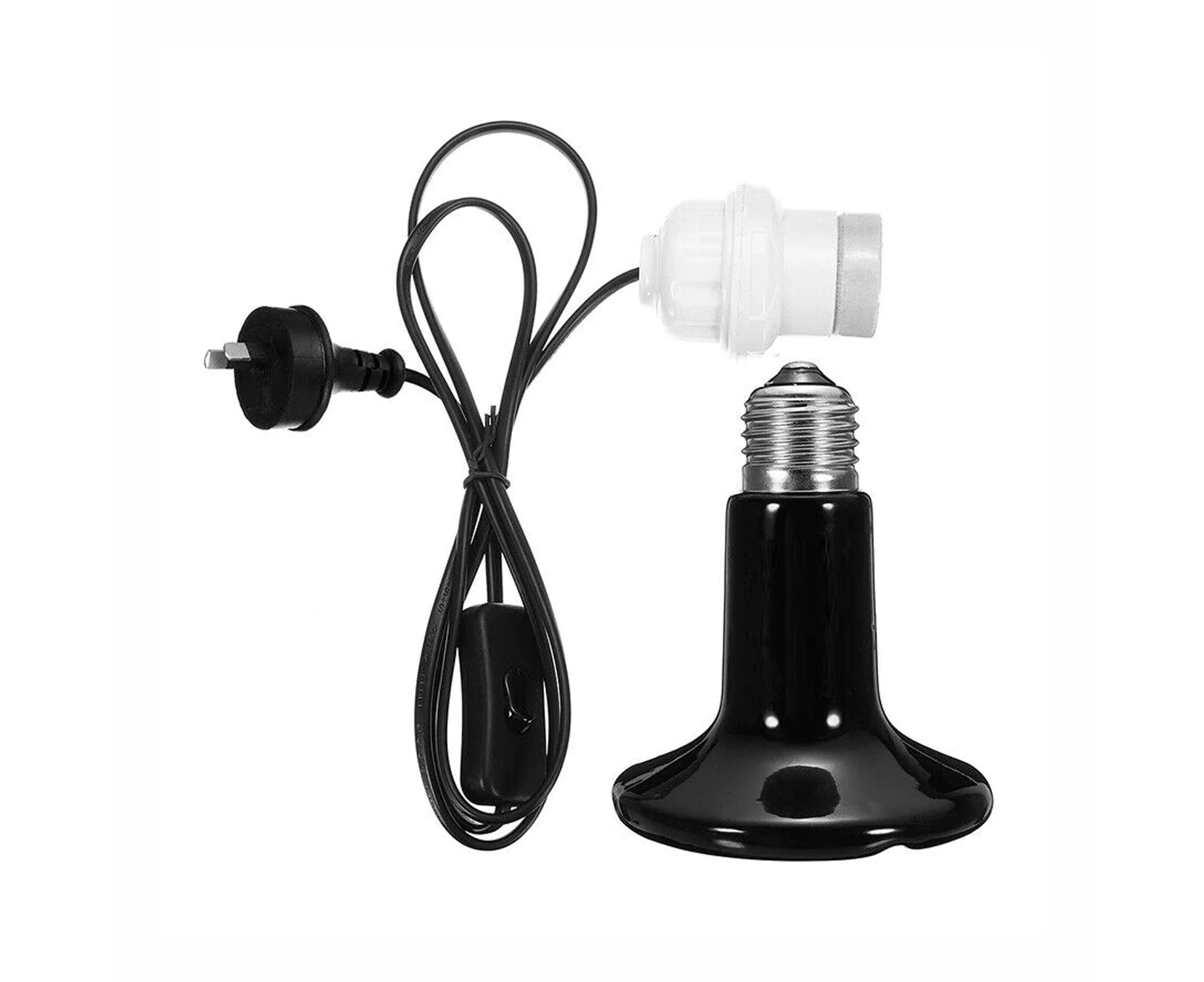 Infrared Ceramic Heat Lamp Bulb With Holder For Reptile Pet Chicken Brooder