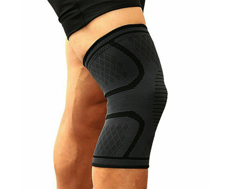 Knee Support Brace Compression Sleeve Arthritis Pain Relief Gym Sports Running