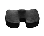 Memory Foam Back Support Seat Cushion Pillows Car Chair Pad Cushions - Black Seat Cushion