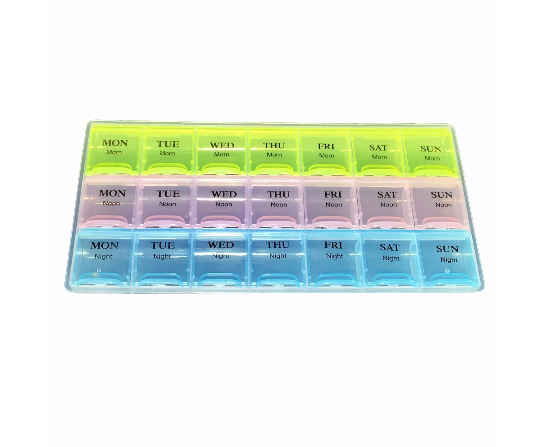 Pill Box Medicine Organizer Dispenser Box Case Container Storage Holder Weekly - 3 Times Per Day