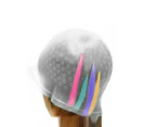 Reusable Hair Cap Salon Highlighting Tinting Hairdressing Streaking Silicone Hat