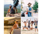 Sun Protective Hat Hiking Travel Beach Visor Ladies Summer Big Wide Brim Caps - PURPLE