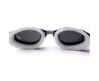 Swim Goggles Waterproof Anti-Fog UV Swimming Glasses Adult Adjustable - Silver