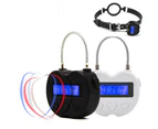 USB Electric Timer Timing Time Out Padlock Lock for Release Couples Adult Games - Black