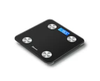 Wireless Digital Bathroom Body Fat Scale 180KG Bluetooth Scales Weight BMI Water - White