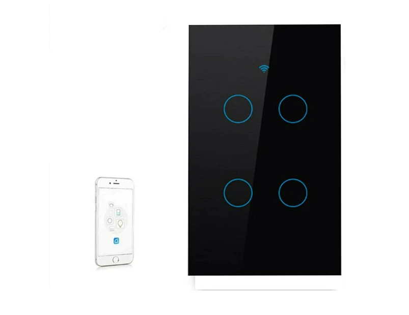 WiFi Switch Smart Home Touch RF Light Wall Panel For Alexa Google 1/2/3/4 Gang