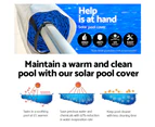 Aquabuddy pool cover 500 Micron 7x4m Silver Swimming Pool Solar Blanket 4m Roller