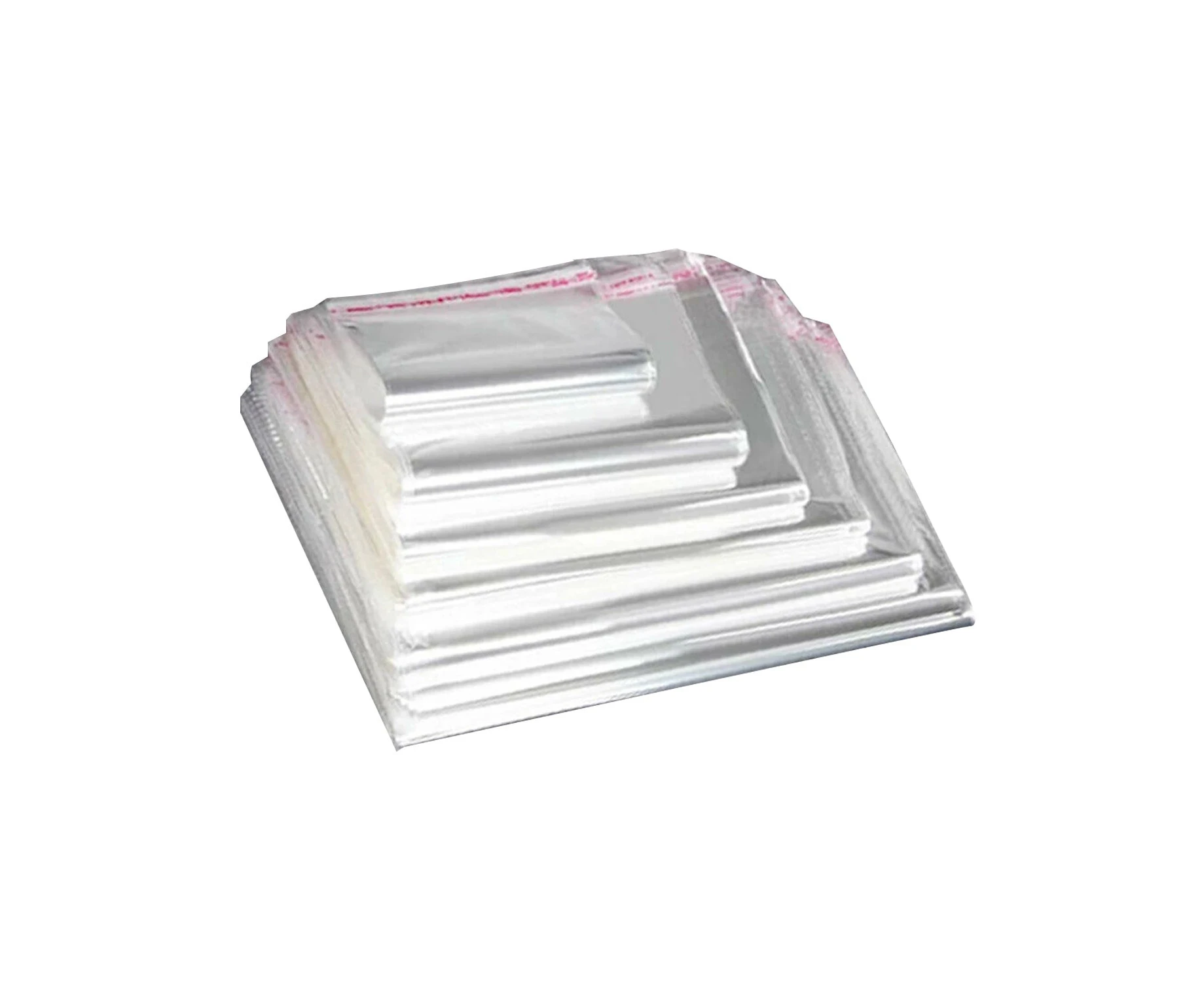 100 PCS Self Adhesive Sealing Clear bag OPP Cellophane Plastic Cello Bags