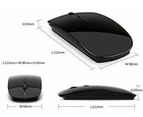 2.4GHz Ultra Slim Wireless Optical Mouse + nano USB Receiver for Laptop PC Mac - White