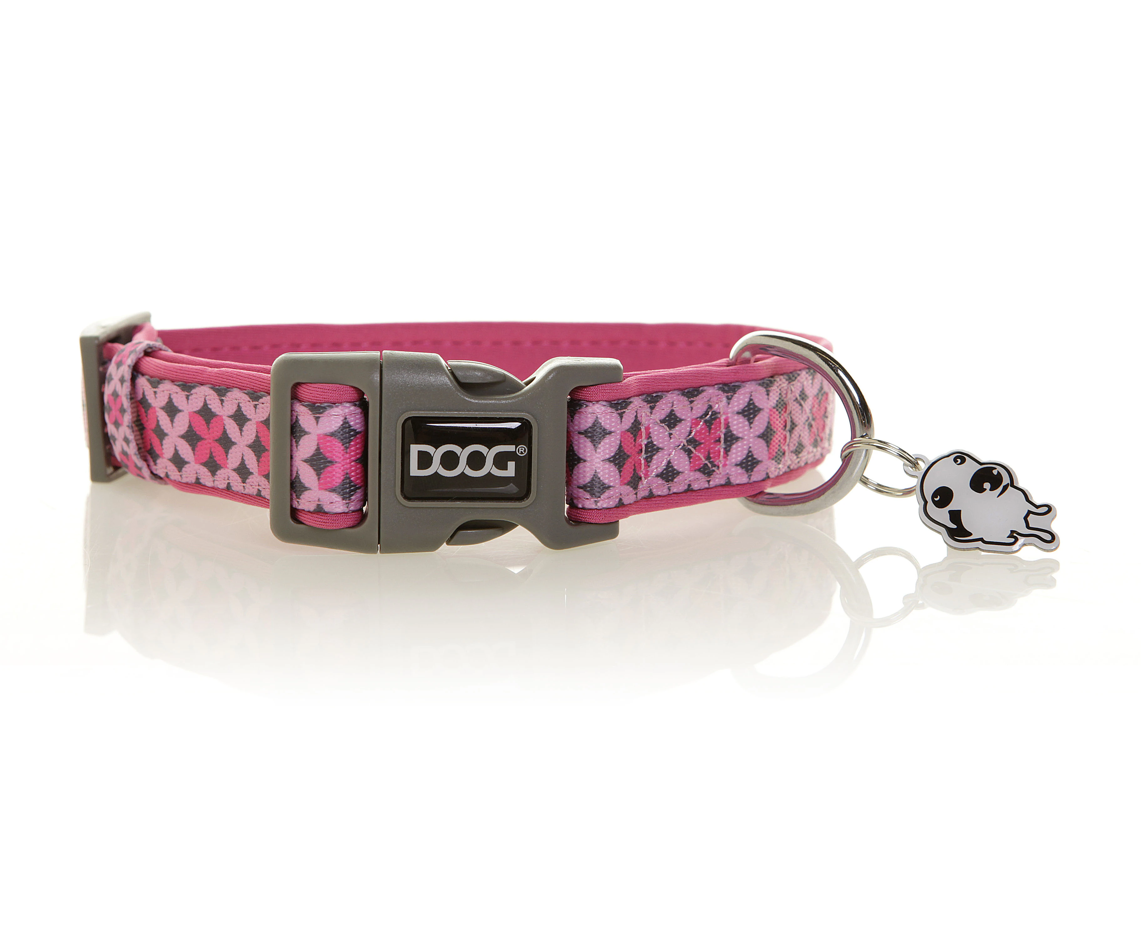 Doog Toto Large Collar Pink & Black