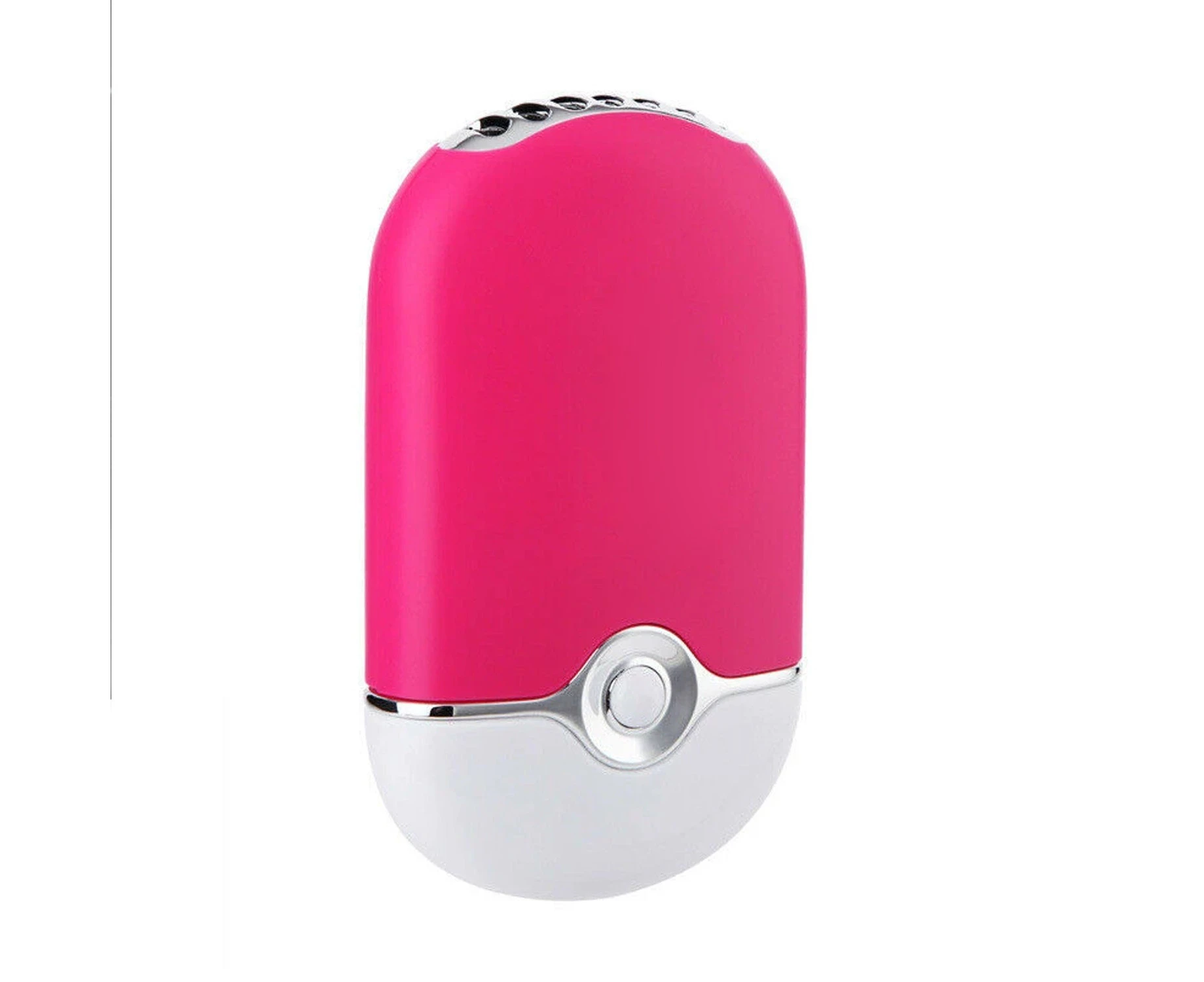 Handheld Mini Fan Air Conditioner Portable Dryer USB Cooling Rechargeable - Pink