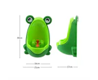 Kid Baby Potty Toilet Training Cute Frog Shaped Bathroom Urinal Boys Pee Trainer - Coffee