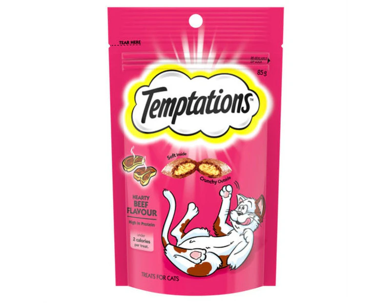 Temptations Hearty Beef Cat Treat 85g