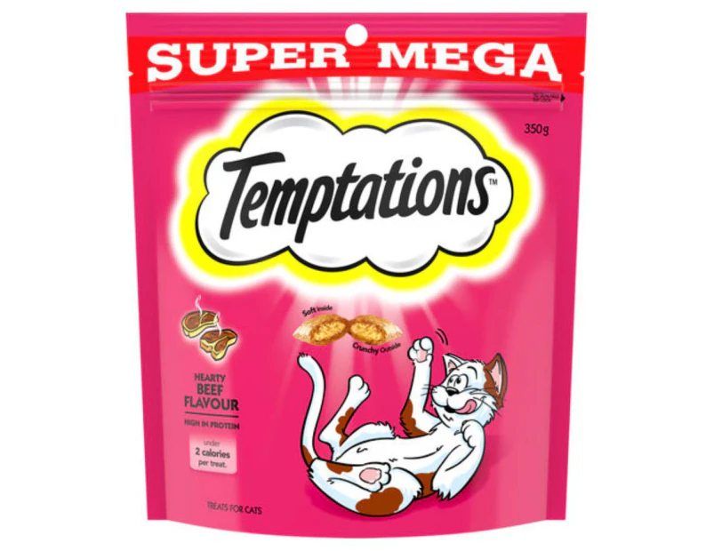 Temptations Hearty Beef Cat Treat 350g