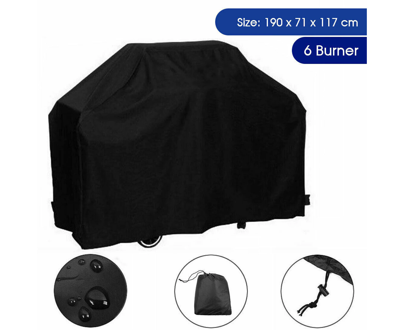 BBQ Cover 2/4/6 Burner Waterproof Outdoor Gas Charcoal Barbecue Grill Protector