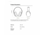 White Wireless Headphones Noise Cancelling Bluetooth 5.0 Stereo