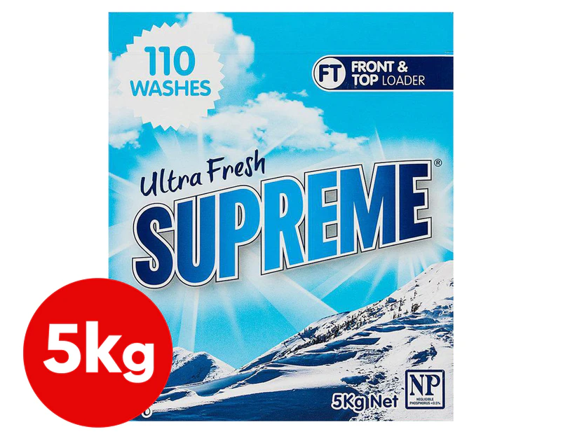 Supreme Front & Top Loader Laundry Powder Ultra Fresh 5kg