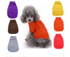 Dog Pet Warm Sweater Jumper Winter Knitwear Jacket Coat Puppy Clothes Soft