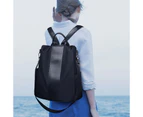 Nevenka Women Backpack Waterproof Anti-theft Lightweight Shoulder Bag-Black