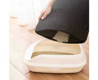 Double-Layer Design Cat Litter Trapping Mat Honeycomb Foldable Trap Pad Tray