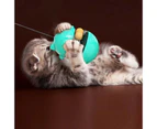 Cat Treat Dispenser Toy Ball Kitten SelfPlay Interactive Tumbler - Green