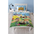 Animal Crossing Beach Single Panel Duvet/Quilt/Doona Cover and Pillowcase Set