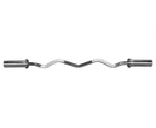 Cortex 120cm Olympic EZ Curl Bar w/ Spring Collars - Chrome
