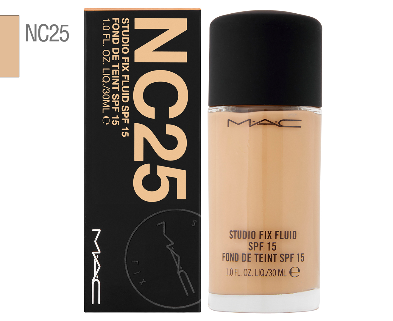 MAC Studio Fix Fluid SPF 15 Foundation 30mL - NC25 